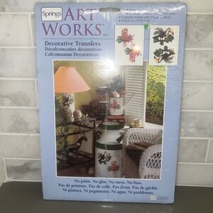 Springs Art Works Parrot Decorative Transfers No Paint No Glue No Mess #76671